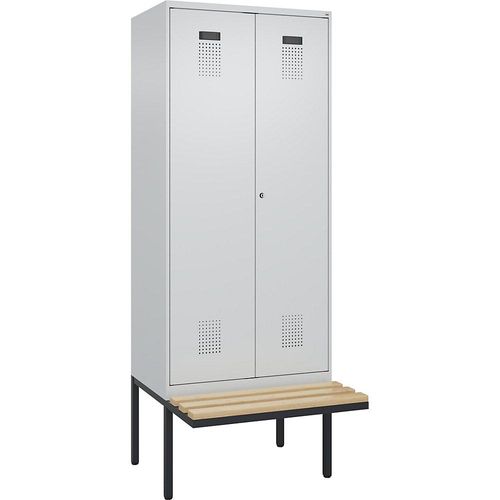 4068192283201 - Schwarz-Weiß-Spind Evolo PLUS Sitzbank 2 Abteile Trennwand verkürzt lichtgrau lichtgrau B 800 mm Zylinderschloss mit auskragender Sitzbank Buche kaiserkraft 4068192283201 - Schwarz-Weiß-Spind Evolo PLUS Sitzbank 2 Abteile Trennwand verkürzt lichtgrau lichtgrau B 800 mm Zylinderschloss mit auskragender Sitzbank Buche kaiserkraft