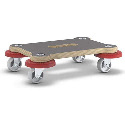 4001073446357 - Transportroller MaxiGRIP rechteckig mit FSC®-Zertifizierung LxBxH 330 x 230 x 88 mm Tragfähigkeit 200 kg Wagner