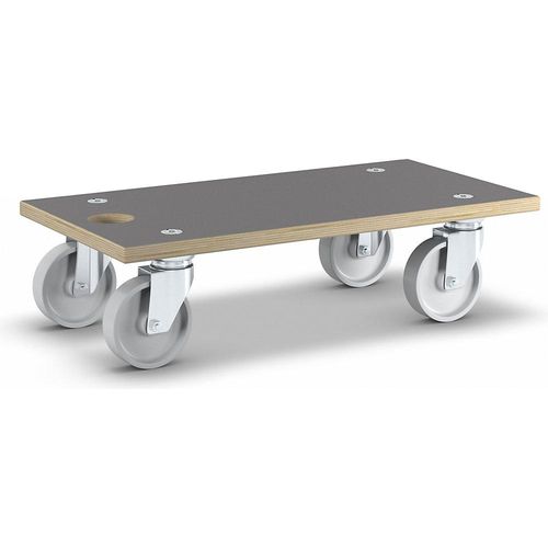 4001073381030 - Transportroller MaxiGRIP rechteckig mit FSC®-Zertifizierung LxBxH 575 x 300 x 150 mm Tragfähigkeit 500 kg Wagner