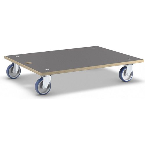 4001073381108 - Transportroller MaxiGRIP rechteckig mit FSC®-Zertifizierung LxBxH 780 x 590 x 150 mm Tragfähigkeit 500 kg Wagner