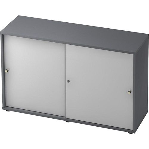 4032062160046 - eurokraft pro Schiebetürenschrank 1 Fachboden Mitteltrennwand graphit alusilber 4032062160046 - eurokraft pro Schiebetürenschrank 1 Fachboden Mitteltrennwand graphit alusilber