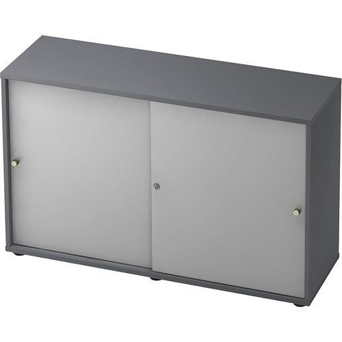 4032062160008 - eurokraft pro Schiebetürenschrank 1 Fachboden Mitteltrennwand graphit lichtgrau 4032062160008 - eurokraft pro Schiebetürenschrank 1 Fachboden Mitteltrennwand graphit lichtgrau