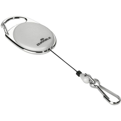 4005546806495 - DURABLE Ausweishalter JOJO STYLE mit Federhaken VE 20 Stk grau 4005546806495 - DURABLE Ausweishalter JOJO STYLE mit Federhaken VE 20 Stk grau