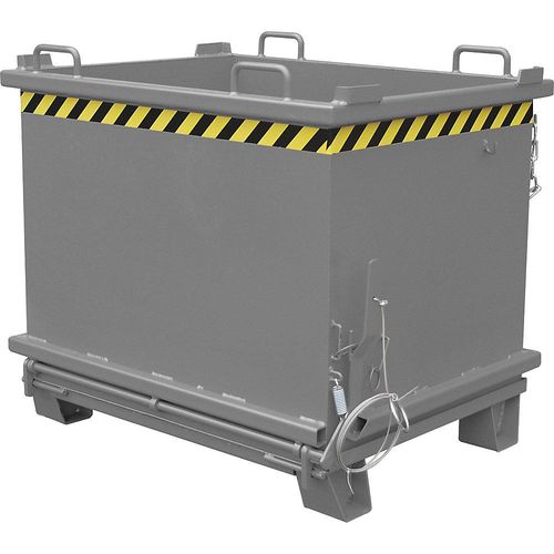 4052462006553 - eurokraft pro Klappbodenbehälter SB Volumen 1 m³ Traglast 2000 kg mausgrau