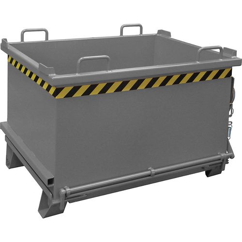 4052462006478 - eurokraft pro Klappbodenbehälter SB Volumen 075 m³ Traglast 1500 kg mausgrau