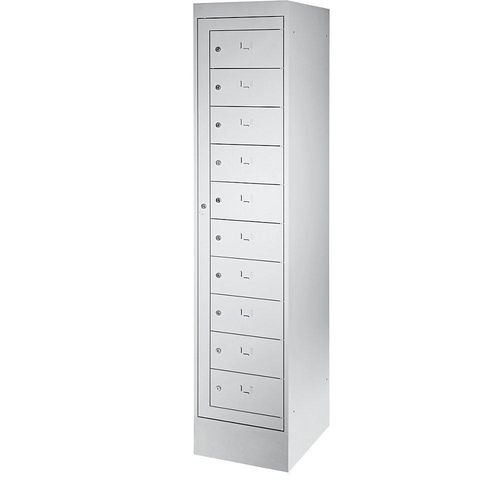 8697837508889 - Laptopschrank 10 Fächer HxB 1900 x 400 mm lichtgrau kaiserkraft