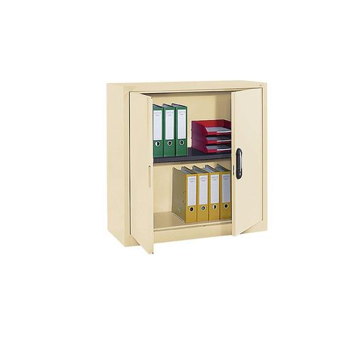 4064615122997 - Stahlschrank mit Flügeltüren HxBxT 1000 x 1000 x 420 mm hellelfenbein C+P