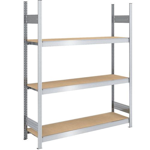 4250623703550 - Großfach-Steckregal mit Spanplatten Höhe 2000 mm Breite 1500 mm Feldlast 1200 kg Tiefe 500 mm Grundregal hofe 4250623703550 - Großfach-Steckregal mit Spanplatten Höhe 2000 mm Breite 1500 mm Feldlast 1200 kg Tiefe 500 mm Grundregal hofe