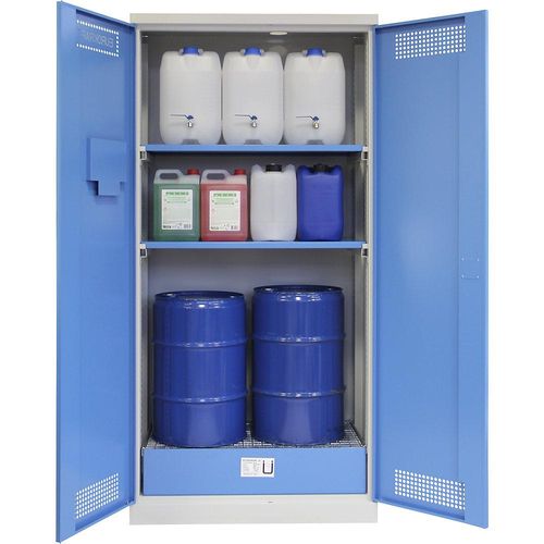 4061753293053 - eurokraft pro Fass-Schrank HxBxT 1950 x 950 x 500 mm mit 2 Fachböden 4061753293053 - eurokraft pro Fass-Schrank HxBxT 1950 x 950 x 500 mm mit 2 Fachböden