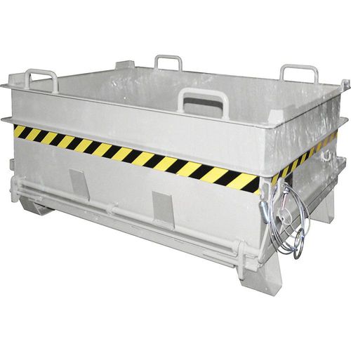 4052462043435 - eurokraft pro Baustoffcontainer BC mit Steinklammer-Entriegelung BxH 1305 x 700 mm feuerverzinkt 4052462043435 - eurokraft pro Baustoffcontainer BC mit Steinklammer-Entriegelung BxH 1305 x 700 mm feuerverzinkt