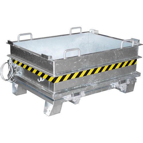 4052462043336 - eurokraft pro Klappbodenbehälter BC Volumen 05 m³ Traglast 1000 kg feuerverzinkt