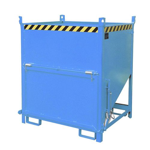 4052462014640 - Silobehälter SGK 100 Zugseil-Entleerung L 1000 x B 1200 x H 1405 mm 1 m³ bis 1500 kg Stahlblech Lichtblau
