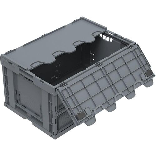 4250685165945 - Faltbox aus recyceltem Regenerat mit Deckel Volumen 61 l kaiserkraft 4250685165945 - Faltbox aus recyceltem Regenerat mit Deckel Volumen 61 l kaiserkraft