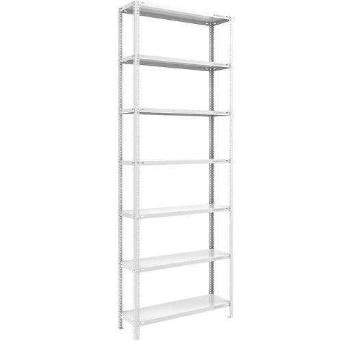 4061753029638 - eurokraft pro Schwerlast-Schraubregal lichtgrau RAL 7035 Regalhöhe 3000 mm Grundregal Breite x Tiefe 1000 x 400 mm