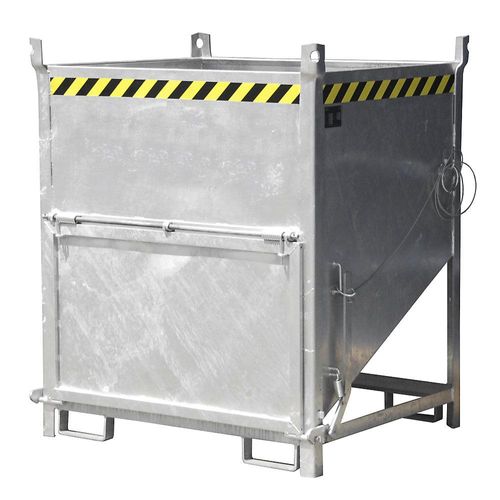 4052462014671 - Silobehälter SGK 100 Zugseil-Entleerung L 1000 x B 1200 x H 1405 mm 1 m³ bis 1500 kg Stahl feuerverzinkt 4052462014671 - Silobehälter SGK 100 Zugseil-Entleerung L 1000 x B 1200 x H 1405 mm 1 m³ bis 1500 kg Stahl feuerverzinkt