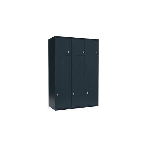 7042424576252 - Z-Spind Fydor 3 Abteile grau B 1200 mm 3 Abteile flache Dachform Vorhängeschloss kaiserkraft 7042424576252 - Z-Spind Fydor 3 Abteile grau B 1200 mm 3 Abteile flache Dachform Vorhängeschloss kaiserkraft