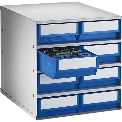 4009292808925 - Schubladenmagazin Gehäuse-Traglast 75 kg HxBxT 395 x 376 x 400 mm 8 Schubladen Schubladen blau kaiserkraft 4009292808925 - Schubladenmagazin Gehäuse-Traglast 75 kg HxBxT 395 x 376 x 400 mm 8 Schubladen Schubladen blau kaiserkraft