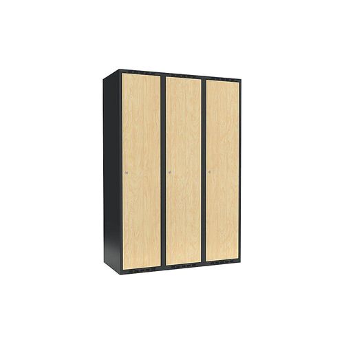 7042424846485 - Spind Fydor 3 Abteile grau Birke B 1200 mm 3 Abteile flache Dachform Zylinderschloss kaiserkraft 7042424846485 - Spind Fydor 3 Abteile grau Birke B 1200 mm 3 Abteile flache Dachform Zylinderschloss kaiserkraft