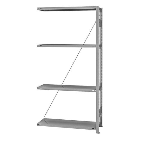 4250623718493 - Steckregal HxT 2000 x 435 mm Anbauregal Breite 1010 mm hofe 4250623718493 - Steckregal HxT 2000 x 435 mm Anbauregal Breite 1010 mm hofe