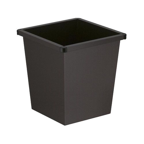 8713631001590 - Papierkorb aus Stahl kegelförmig Volumen 27 l BxHxT 343 x 343 x 361 mm schwarz kaiserkraft