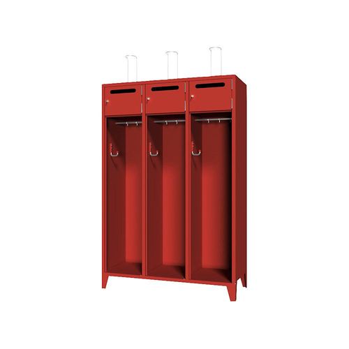 4055955075623 - Feuerwehrschrank mit Füßen Vollblechtür mit Einwurfschlitz 3 Abteile 6 Fächer Pavoy 4055955075623 - Feuerwehrschrank mit Füßen Vollblechtür mit Einwurfschlitz 3 Abteile 6 Fächer Pavoy