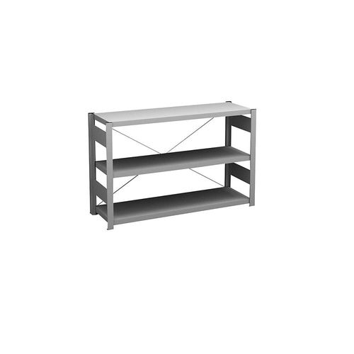 4250623774598 - Sideboard-Steckregal verzinkt Höhe 825 mm 3 Böden Grundregal Bodentiefe 400 mm Fachlast 180 kg hofe