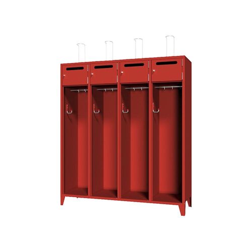 4055955076224 - Feuerwehrschrank mit Füßen Vollblechtür mit Einwurfschlitz 4 Abteile 8 Fächer Pavoy 4055955076224 - Feuerwehrschrank mit Füßen Vollblechtür mit Einwurfschlitz 4 Abteile 8 Fächer Pavoy