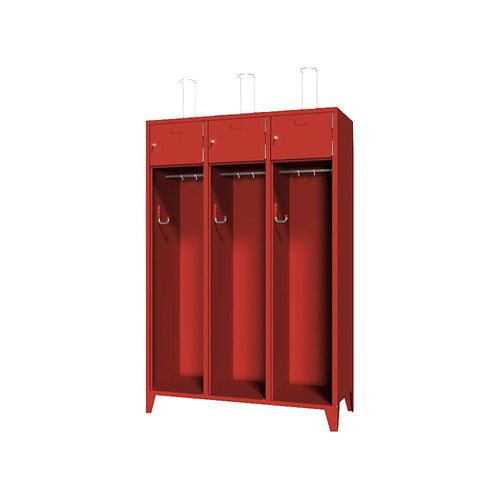 4055955074749 - Feuerwehrschrank mit Füßen Vollblechtür mit Etikettenrahmen 3 Abteile 6 Fächer Pavoy 4055955074749 - Feuerwehrschrank mit Füßen Vollblechtür mit Etikettenrahmen 3 Abteile 6 Fächer Pavoy