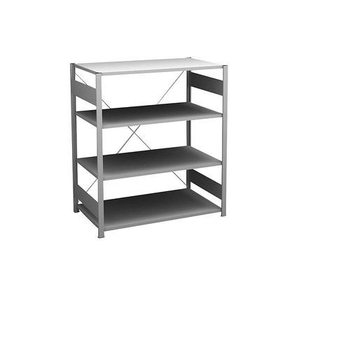 4250623774765 - Sideboard-Steckregal verzinkt Höhe 1200 mm 4 Böden Grundregal Bodentiefe 600 mm Fachlast 140 kg hofe