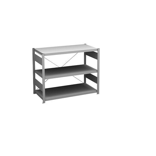 4250623774550 - Sideboard-Steckregal verzinkt Höhe 825 mm 3 Böden Grundregal Bodentiefe 500 mm Fachlast 140 kg hofe