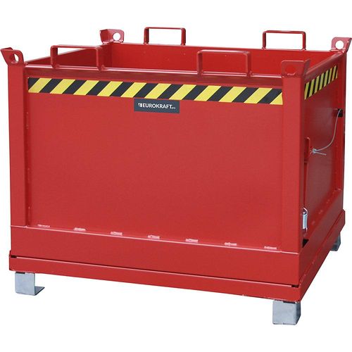 4061753120793 - eurokraft pro Klappbodenbehälter Volumen 075 m³ feuerrot RAL 3000