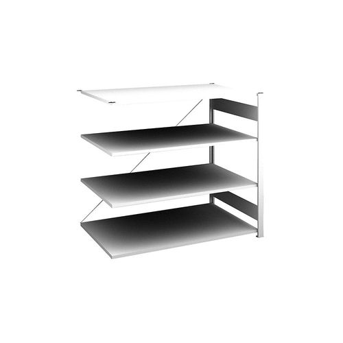 4250623775328 - Sideboard-Steckregal lichtgrau Höhe 1200 mm 4 Böden Anbauregal Bodentiefe 800 mm Fachlast 190 kg hofe