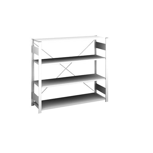 4250623775199 - Sideboard-Steckregal lichtgrau Höhe 1200 mm 4 Böden Grundregal Bodentiefe 400 mm Fachlast 180 kg hofe