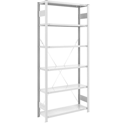 4061753024602 - eurokraft pro Lager-Steckregal RAL 7035 Bauart leicht Regalhöhe 2500 mm Grundregal Breite x Tiefe 1000 x 400 mm 4061753024602 - eurokraft pro Lager-Steckregal RAL 7035 Bauart leicht Regalhöhe 2500 mm Grundregal Breite x Tiefe 1000 x 400 mm