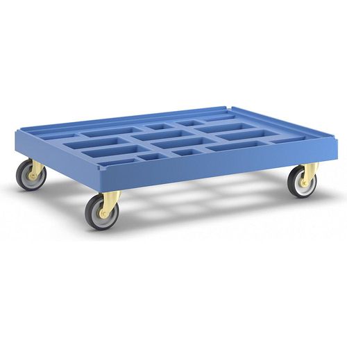 4260316443656 - Transportroller LxB 814 x 612 mm aus HDPE lichtblau kaiserkraft 4260316443656 - Transportroller LxB 814 x 612 mm aus HDPE lichtblau kaiserkraft