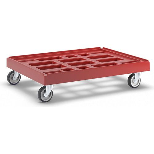 4260316443663 - Transportroller LxB 814 x 612 mm aus HDPE feuerrot kaiserkraft 4260316443663 - Transportroller LxB 814 x 612 mm aus HDPE feuerrot kaiserkraft