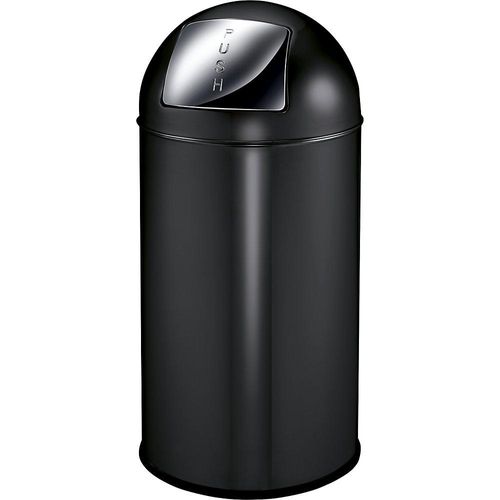 8713631012701 - EKO Push Mülleimer Stahl Volumen 40 l HxØ 740 x 350 mm schwarz matt