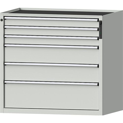 4014641817558 - Schubladenschrank NFC-Schloss 6 Schubladen HxBxT 980 x 1060 x 675 mm grau 4014641817558 - Schubladenschrank NFC-Schloss 6 Schubladen HxBxT 980 x 1060 x 675 mm grau