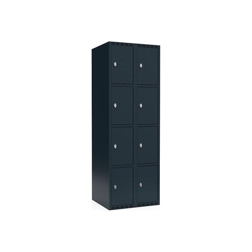 7042424832914 - 4er-Schließfachschrank Fydor 2 Abteile grau B 600 mm 2 Abteile flache Dachform Vorhängeschloss kaiserkraft 7042424832914 - 4er-Schließfachschrank Fydor 2 Abteile grau B 600 mm 2 Abteile flache Dachform Vorhängeschloss kaiserkraft