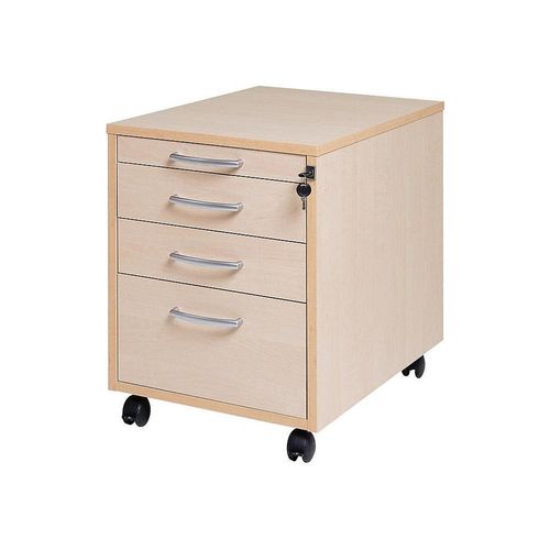 5905745100877 - Rollcontainer Miami 4 Schubladen HxBxT 550 x 420 x 600 mm Birke kaiserkraft 5905745100877 - Rollcontainer Miami 4 Schubladen HxBxT 550 x 420 x 600 mm Birke kaiserkraft