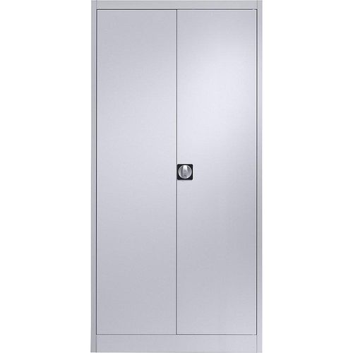 4250633302217 - mauser Stahlschrank mit Flügeltüren 4 Fachböden T 500 mm weißaluminium