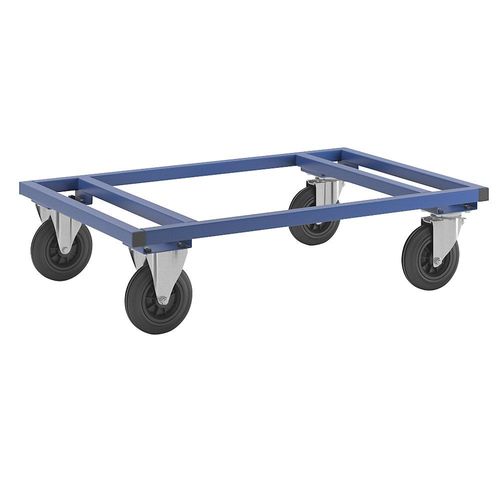 7350074801410 - Palettenwagen KM217-B 800x1200x305mm (BxLxH) bis 800kg belastbar 2 Bockrollen 2 Lenkrollen blau 7350074801410 Kongamek 7350074801410 - Palettenwagen KM217-B 800x1200x305mm (BxLxH) bis 800kg belastbar 2 Bockrollen 2 Lenkrollen blau 7350074801410 Kongamek
