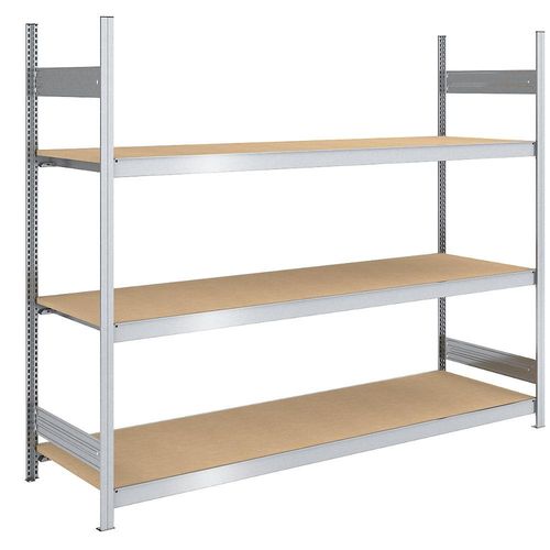 4250623703758 - Großfach-Steckregal mit Spanplatten Höhe 2000 mm Breite 2250 (2 x 1125) mm Feldlast 1200 kg Tiefe 800 mm Grundregal hofe 4250623703758 - Großfach-Steckregal mit Spanplatten Höhe 2000 mm Breite 2250 (2 x 1125) mm Feldlast 1200 kg Tiefe 800 mm Grundregal hofe