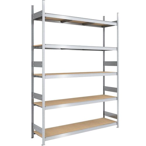 4250623704298 - Großfach-Steckregal mit Spanplatten Höhe 3000 mm Breite 2000 mm Feldlast 2000 kg Tiefe 600 mm Grundregal hofe