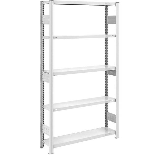 4250623789066 - Schwerlast-Steckregal grau beidseitig Regalhöhe 2000 mm 5 Böden Grundregal BxT 1000 x 300 mm hofe 4250623789066 - Schwerlast-Steckregal grau beidseitig Regalhöhe 2000 mm 5 Böden Grundregal BxT 1000 x 300 mm hofe