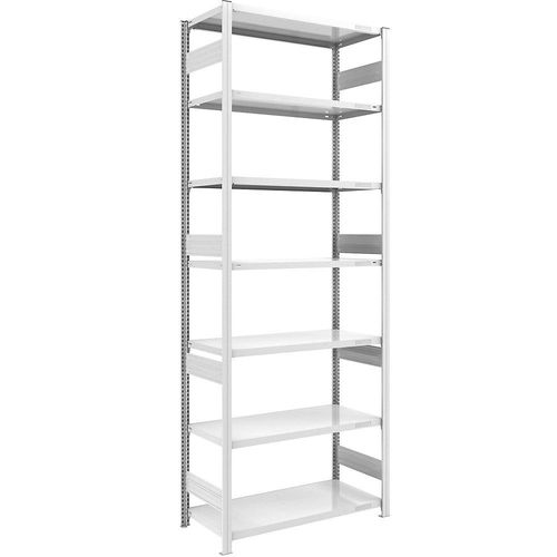 4250623789325 - Schwerlast-Steckregal grau beidseitig Regalhöhe 3000 mm 7 Böden Grundregal BxT 1000 x 600 mm hofe