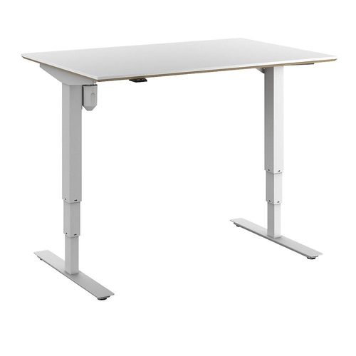 4061753261342 - Schreibtisch Atlanta Trend elektrisch höhenverstellbar gerade BxT 1200 x 800 mm weiß weiß kaiserkraft