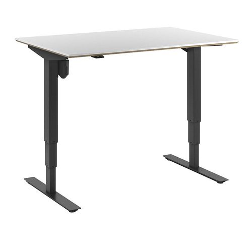 4061753261335 - Schreibtisch Atlanta Trend elektrisch höhenverstellbar gerade BxT 1200 x 800 mm weiß schwarz kaiserkraft