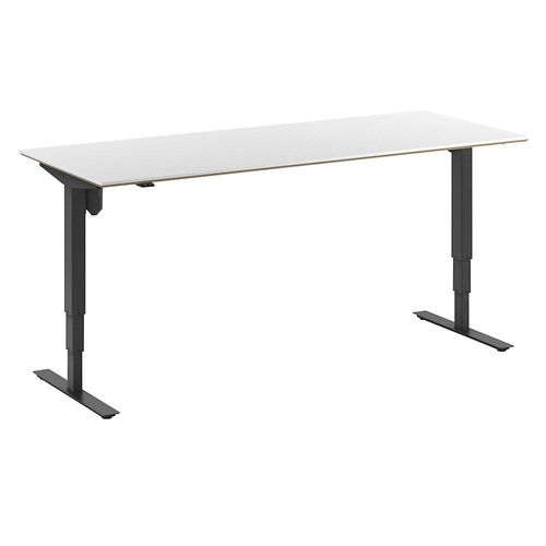 4061753261816 - Schreibtisch Atlanta Trend elektrisch höhenverstellbar gerade BxT 2000 x 800 mm weiß schwarz kaiserkraft