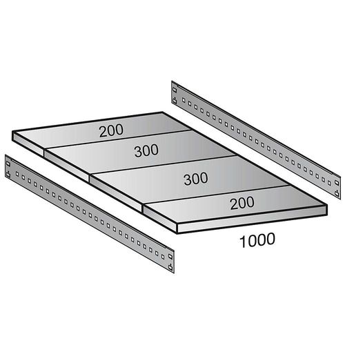 4260035215015 - Fachboden für CLEANA-Steckregal Bodenbreite 1000 mm Tiefe 1000 mm kaiserkraft 4260035215015 - Fachboden für CLEANA-Steckregal Bodenbreite 1000 mm Tiefe 1000 mm kaiserkraft